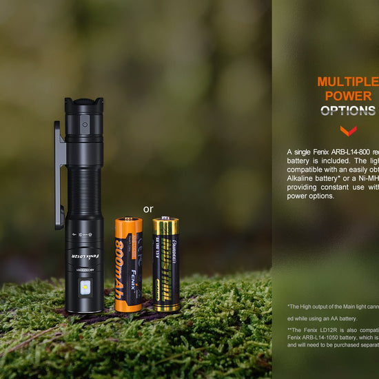 Fenix LD12R Dual Light Flashlight - 600 Lumens - Hazy Fly Fishing