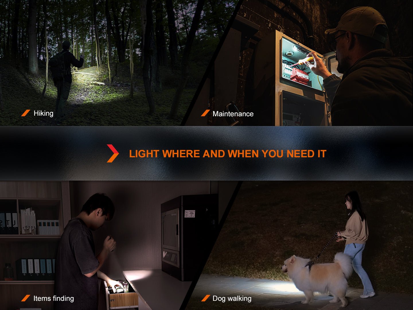 Fenix LD12R Dual Light Flashlight - 600 Lumens - Hazy Fly Fishing