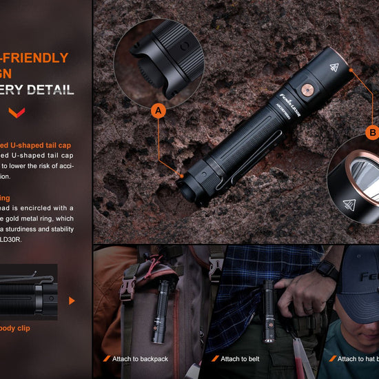 Fenix LD30R High - Performance Lightweight Flashlight - Hazy Fly Fishing