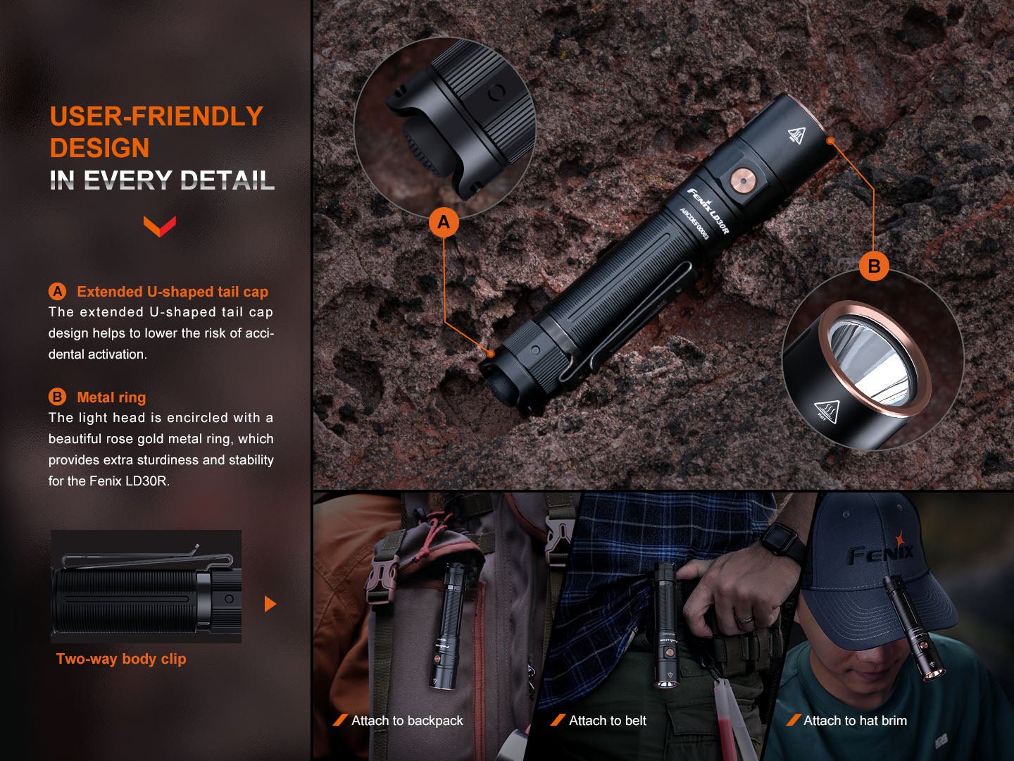 Fenix LD30R High - Performance Lightweight Flashlight - Hazy Fly Fishing