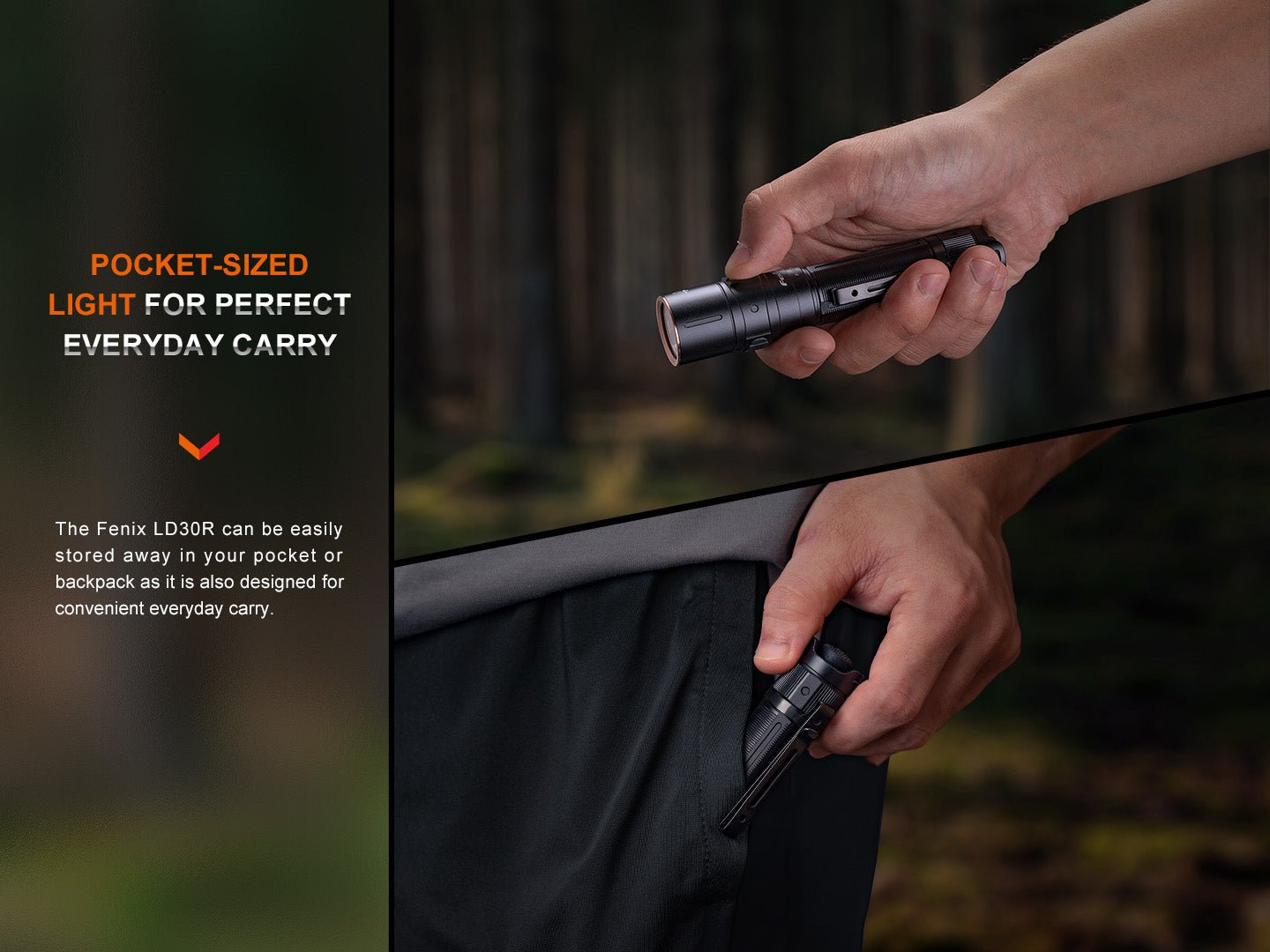 Fenix LD30R High - Performance Lightweight Flashlight - Hazy Fly Fishing