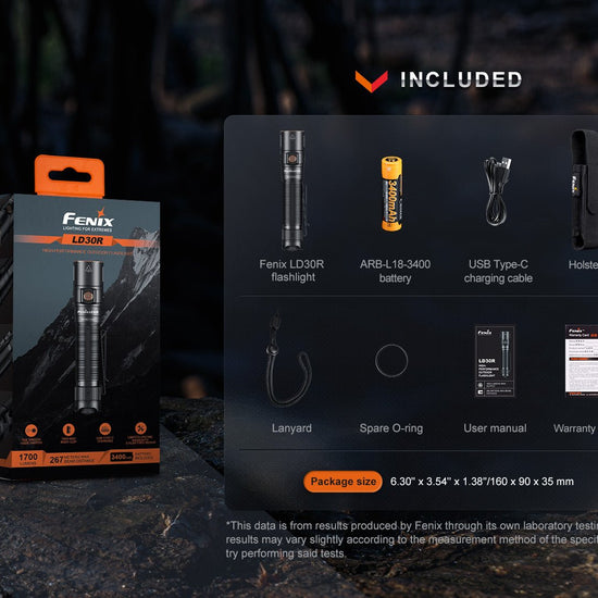 Fenix LD30R High - Performance Lightweight Flashlight - Hazy Fly Fishing