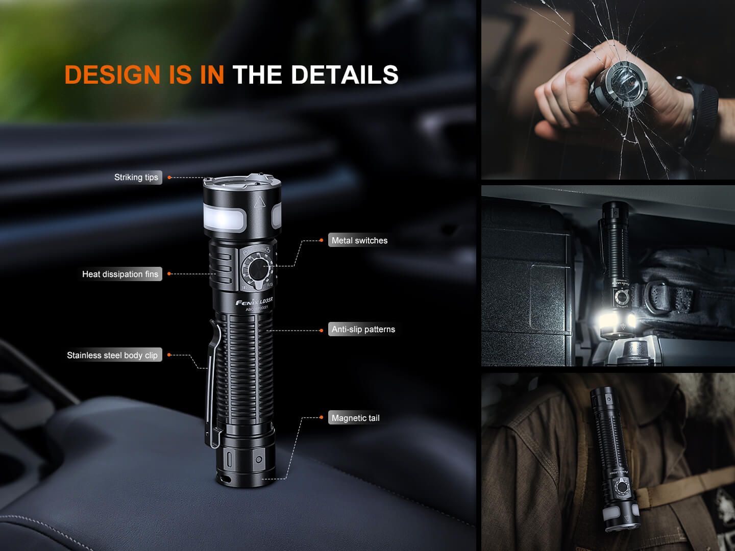 Fenix LD35R High Performance Multimode Tactical Flashlight - Hazy Fly Fishing