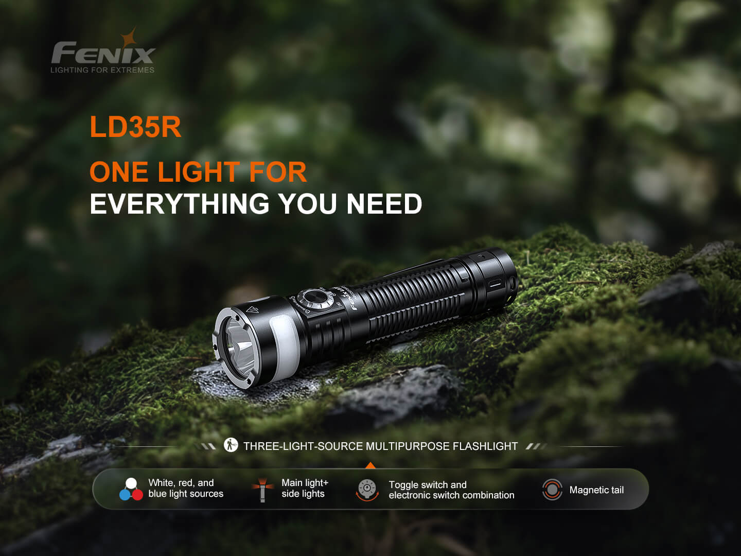 Fenix LD35R High Performance Multimode Tactical Flashlight - Hazy Fly Fishing