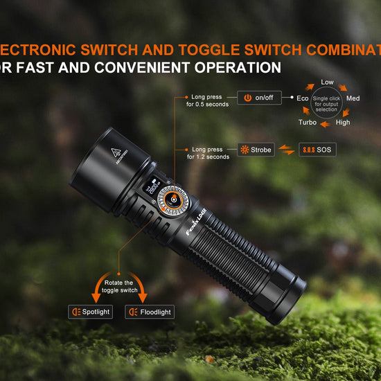 Fenix LD45R Digital Focus Rechargeable LED Flashlight - Hazy Fly Fishing