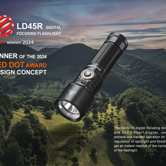 Fenix LD45R Digital Focus Rechargeable LED Flashlight - Hazy Fly Fishing