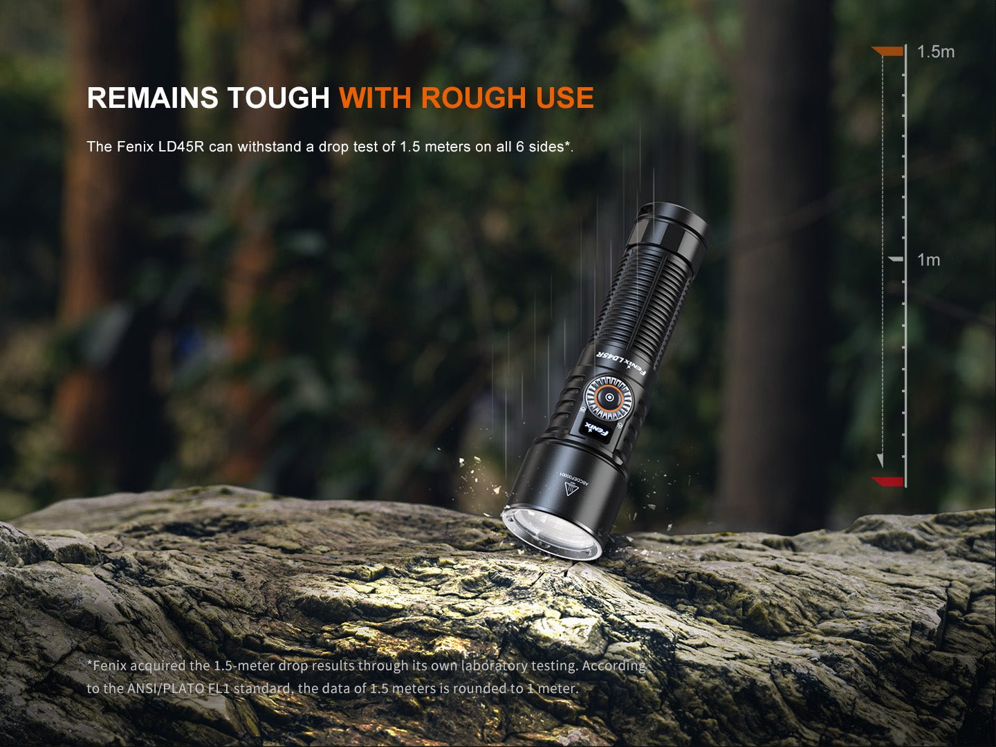 Fenix LD45R Digital Focus Rechargeable LED Flashlight - Hazy Fly Fishing