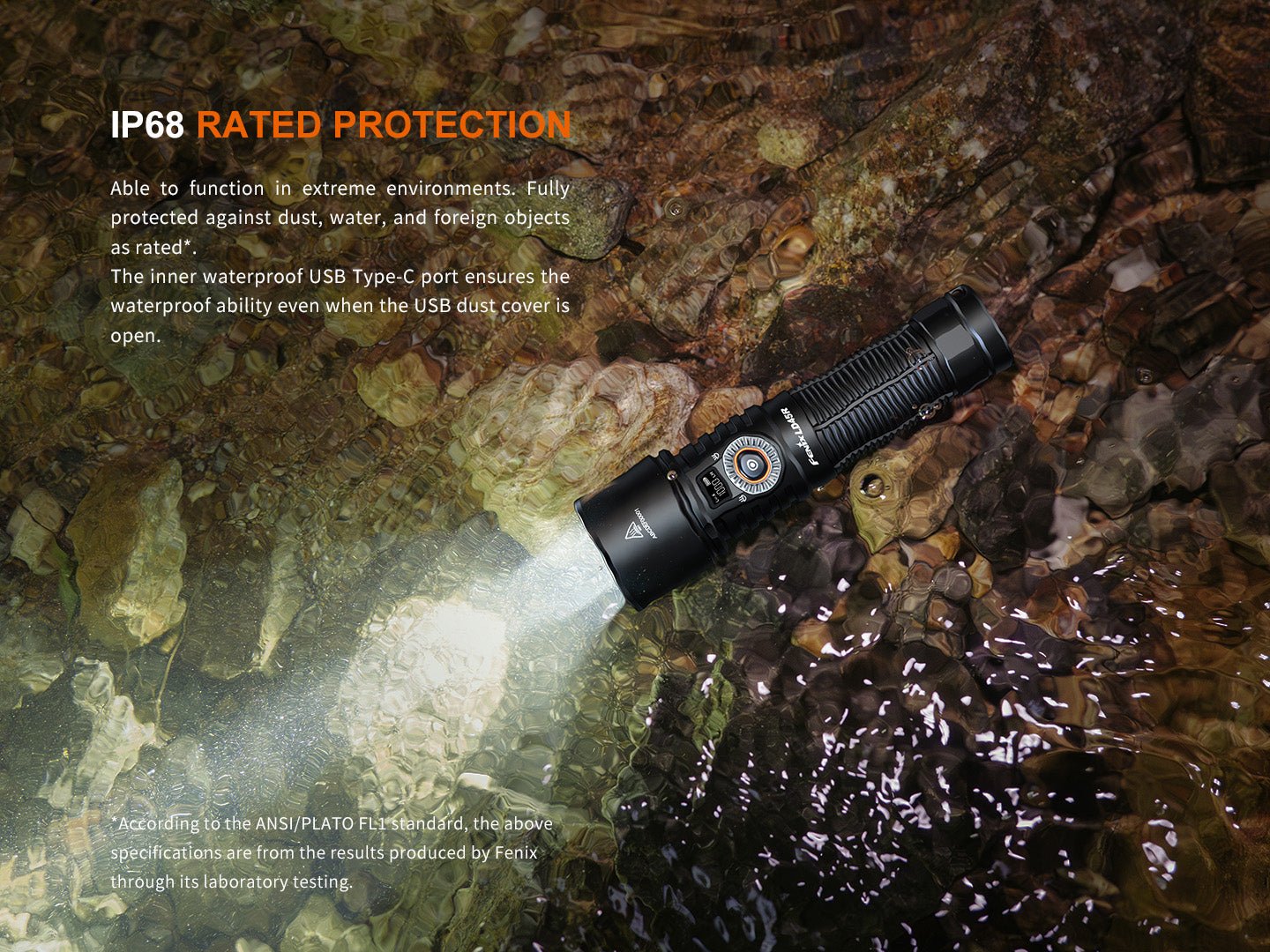 Fenix LD45R Digital Focus Rechargeable LED Flashlight - Hazy Fly Fishing
