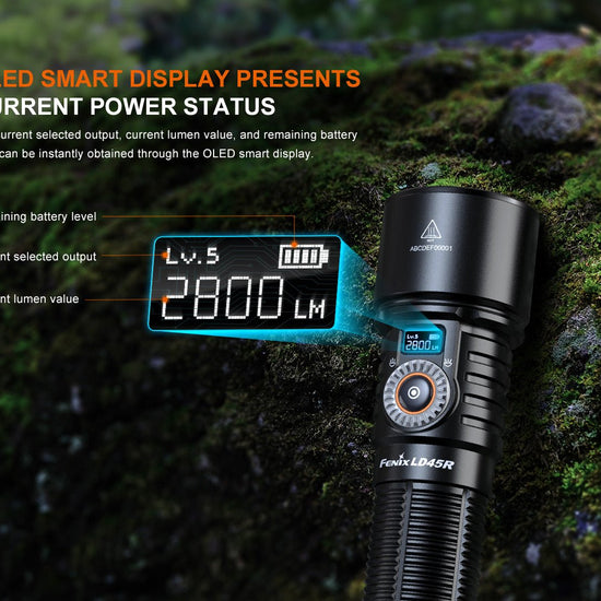 Fenix LD45R Digital Focus Rechargeable LED Flashlight - Hazy Fly Fishing