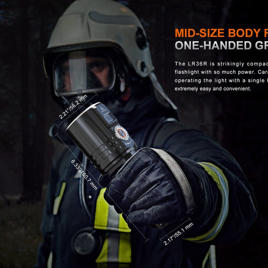 Fenix LR36R White Laser Searching Flashlight - Hazy Fly Fishing