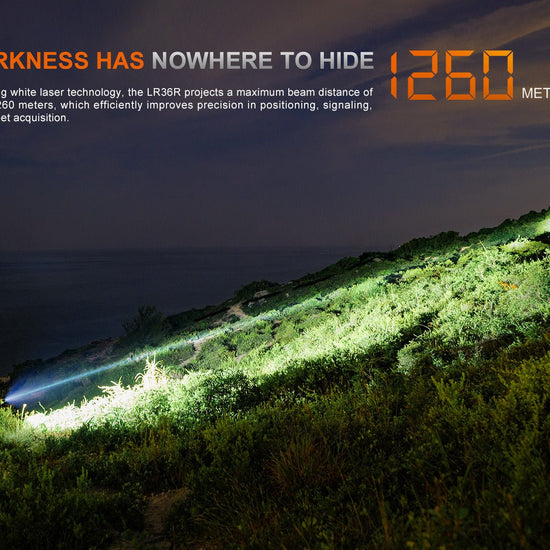 Fenix LR36R White Laser Searching Flashlight - Hazy Fly Fishing