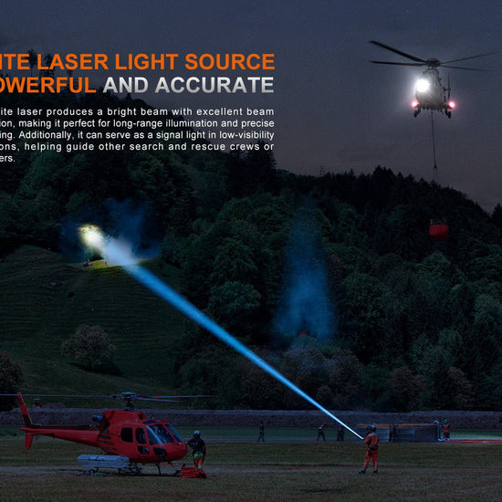 Fenix LR36R White Laser Searching Flashlight - Hazy Fly Fishing