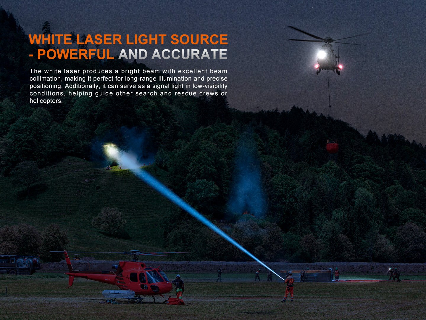 Fenix LR36R White Laser Searching Flashlight - Hazy Fly Fishing