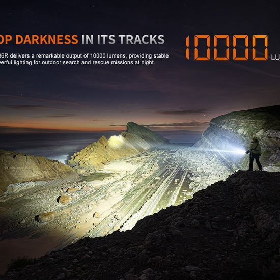 Fenix LR36R White Laser Searching Flashlight - Hazy Fly Fishing