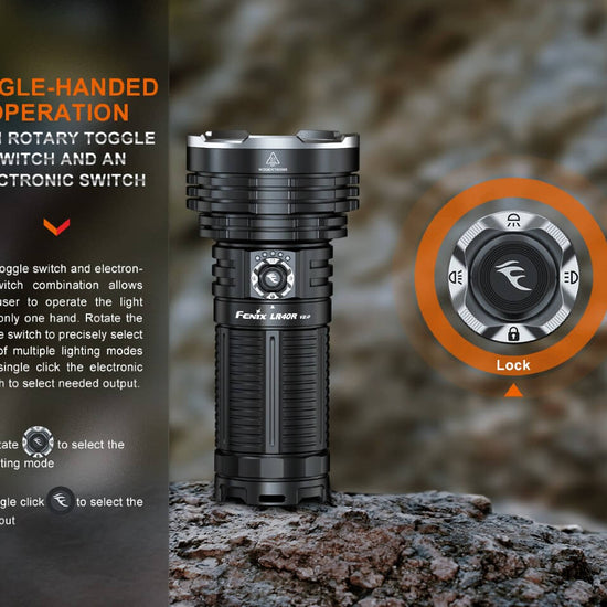 Fenix LR40R V2.0 Rechargeable LED Searchlight - Hazy Fly Fishing