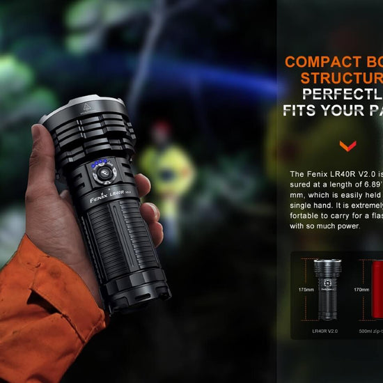 Fenix LR40R V2.0 Rechargeable LED Searchlight - Hazy Fly Fishing