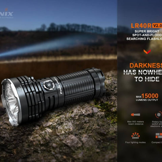 Fenix LR40R V2.0 Rechargeable LED Searchlight - Hazy Fly Fishing