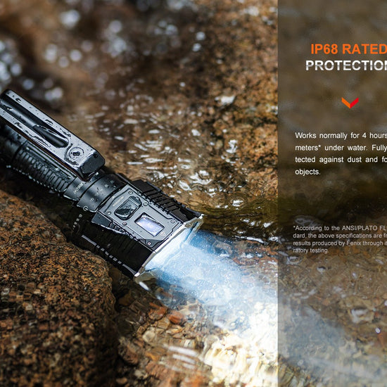 Fenix LR60R Rotary Switch Rechargeable Searchlight - 21000 Lumens - Hazy Fly Fishing