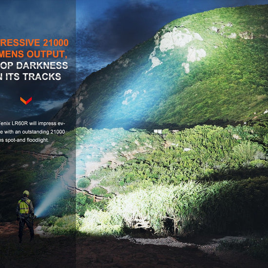 Fenix LR60R Rotary Switch Rechargeable Searchlight - 21000 Lumens - Hazy Fly Fishing