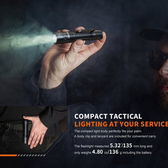 Fenix PD32R Rechargeable Silent Switch LED Flashlight - Hazy Fly Fishing