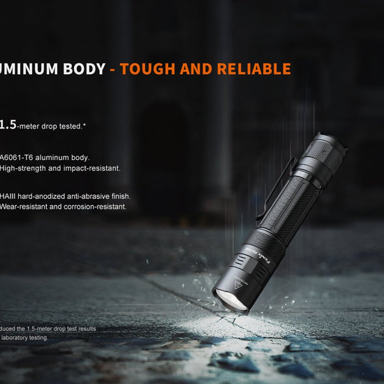 Fenix PD32R Rechargeable Silent Switch LED Flashlight - Hazy Fly Fishing