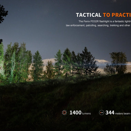 Fenix PD32R Rechargeable Silent Switch LED Flashlight - Hazy Fly Fishing