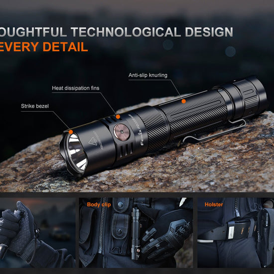 Fenix PD35R ACE Multi - mode Tactical Flashlight + FREE CL01 Mini Lantern - Hazy Fly Fishing
