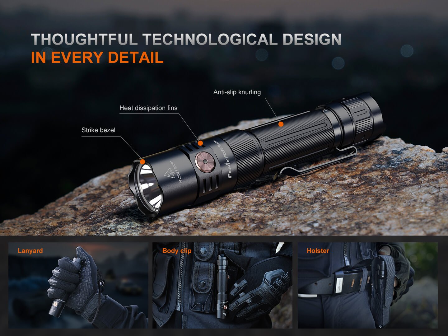 Fenix PD35R ACE Multi - mode Tactical Flashlight + FREE CL01 Mini Lantern - Hazy Fly Fishing