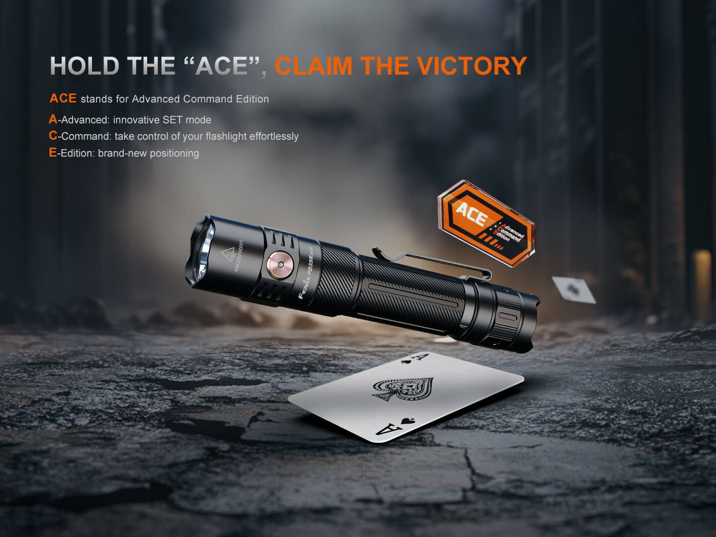 Fenix PD35R ACE Multi - mode Tactical Flashlight + FREE CL01 Mini Lantern - Hazy Fly Fishing