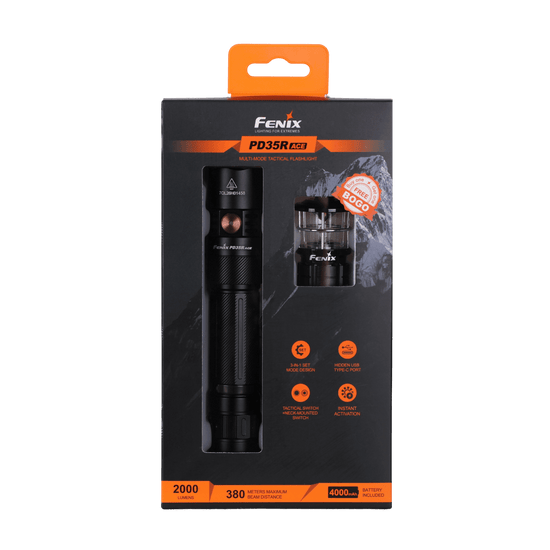 Fenix PD35R ACE Multi - mode Tactical Flashlight + FREE CL01 Mini Lantern - Hazy Fly Fishing