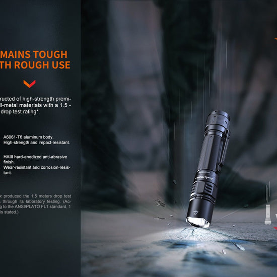 Fenix PD36R Pro 2800 Lumen Flashlight + FREE E03R V2 Keychain Light - Hazy Fly Fishing