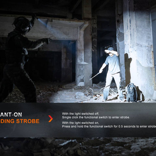 Fenix PD36R Pro 2800 Lumen Flashlight + FREE E03R V2 Keychain Light - Hazy Fly Fishing