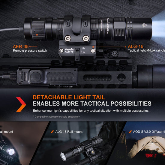 Fenix PD36R Pro 2800 Lumen Flashlight + FREE E03R V2 Keychain Light - Hazy Fly Fishing