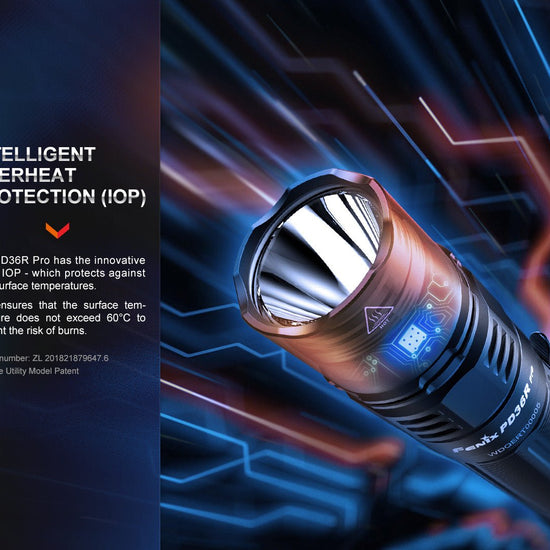 Fenix PD36R Pro 2800 Lumen Flashlight + FREE E03R V2 Keychain Light - Hazy Fly Fishing