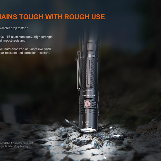 Fenix PD36R V2 Compact Rechargeable Tactical Flashlight - 1700 Lumens - Hazy Fly Fishing