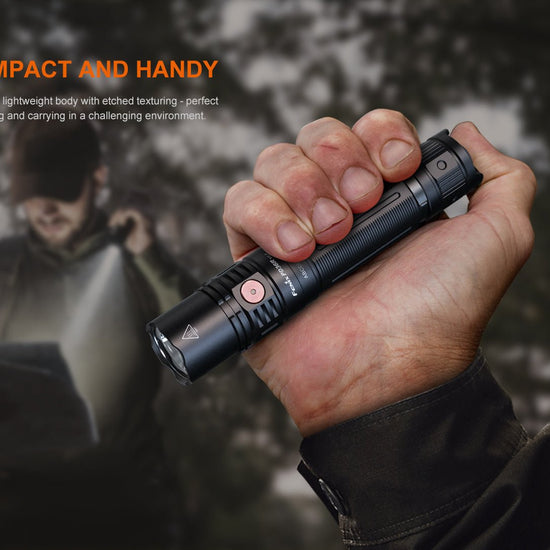 Fenix PD36R V2 Compact Rechargeable Tactical Flashlight - 1700 Lumens - Hazy Fly Fishing