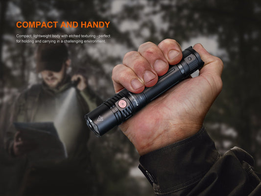 Fenix PD36R V2 Compact Rechargeable Tactical Flashlight - 1700 Lumens - Hazy Fly Fishing