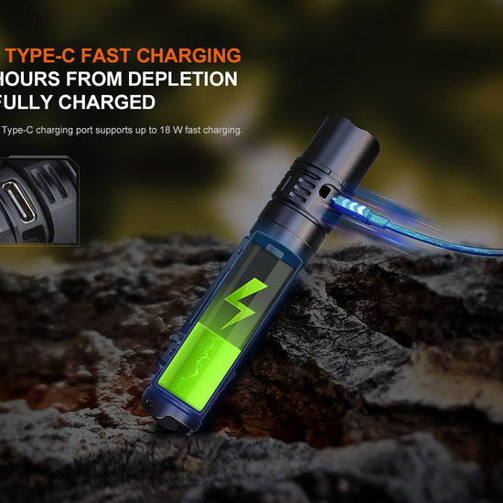 Fenix PD36R V2 Compact Rechargeable Tactical Flashlight - 1700 Lumens - Hazy Fly Fishing