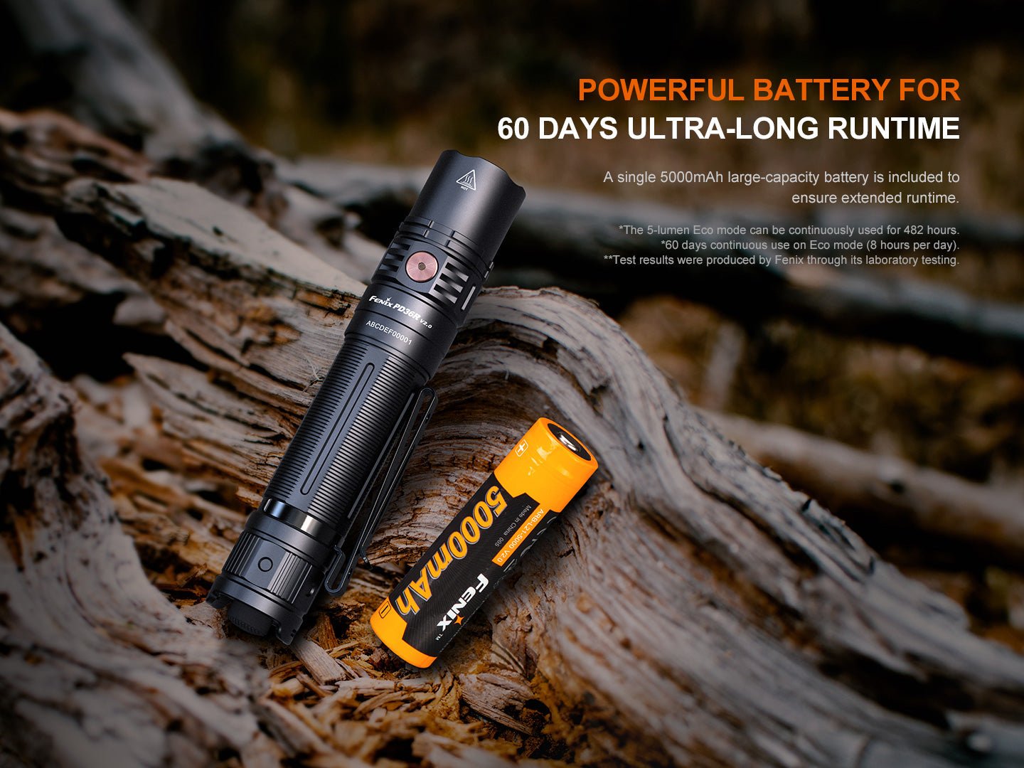 Fenix PD36R V2 Compact Rechargeable Tactical Flashlight - 1700 Lumens - Hazy Fly Fishing