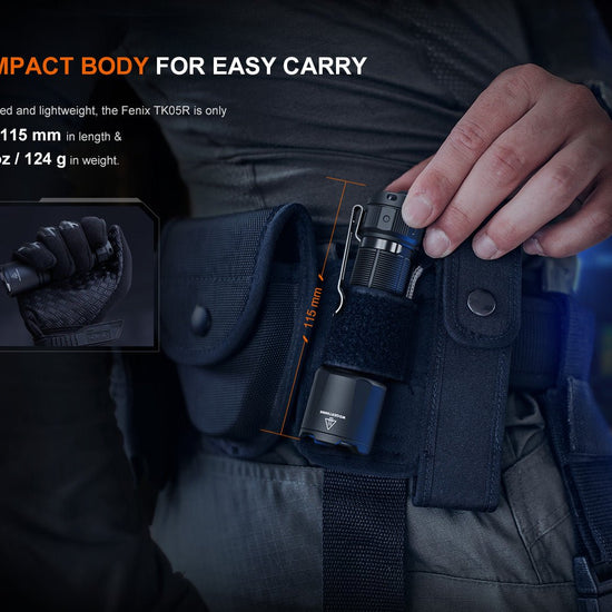 Fenix TK05R Compact Tactical EDC Flashlight - Hazy Fly Fishing