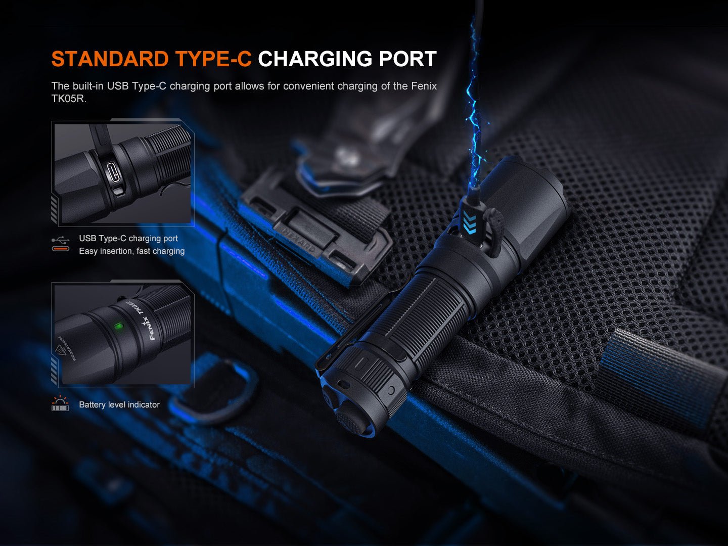 Fenix TK05R Compact Tactical EDC Flashlight - Hazy Fly Fishing