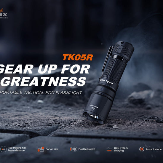 Fenix TK05R Compact Tactical EDC Flashlight - Hazy Fly Fishing