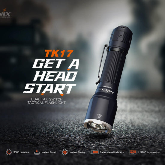 Fenix TK17 Dual Switch Tactical Flashlight - Hazy Fly Fishing