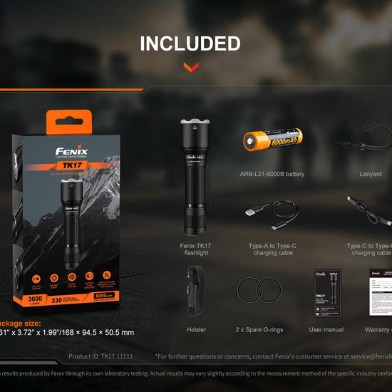 Fenix TK17 Dual Switch Tactical Flashlight - Hazy Fly Fishing