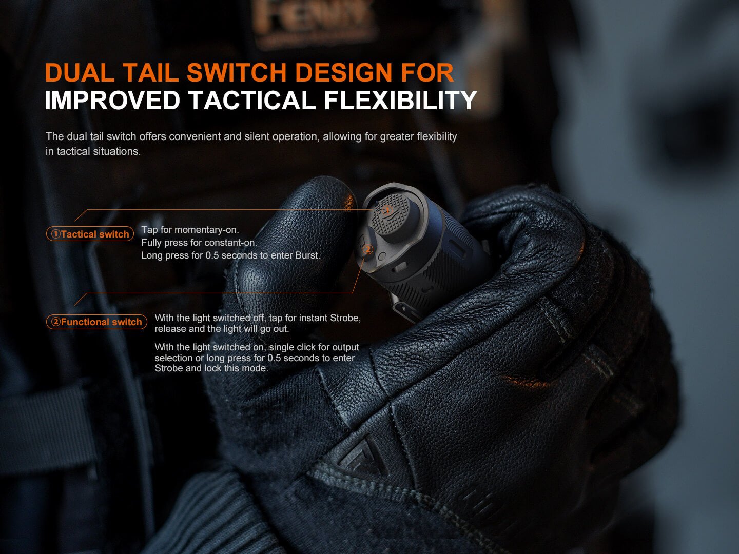 Fenix TK17 Dual Switch Tactical Flashlight - Hazy Fly Fishing