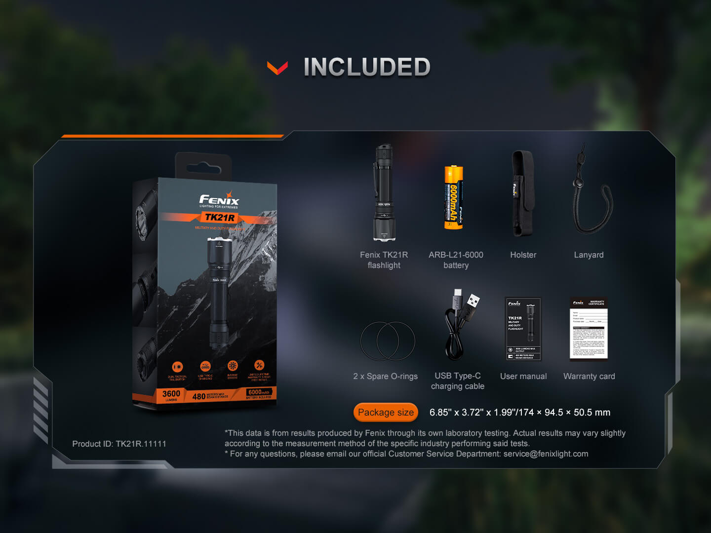 Fenix TK21R Duty Flashlight - Hazy Fly Fishing