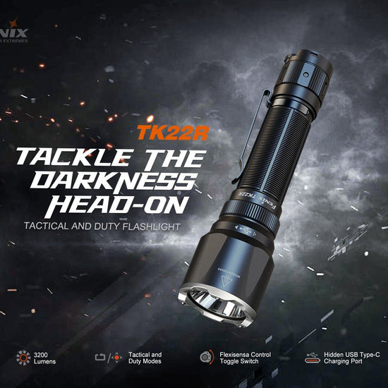 Fenix TK22R Rechargeable Tactical & Duty Flashlight - Hazy Fly Fishing