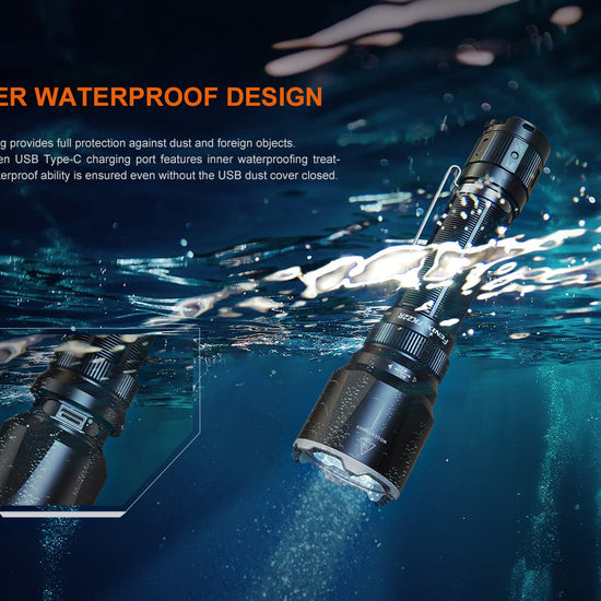 Fenix TK22R Rechargeable Tactical & Duty Flashlight - Hazy Fly Fishing