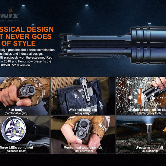 Fenix TK35UE V2.0 Flashlight - 5000 Lumens - Hazy Fly Fishing