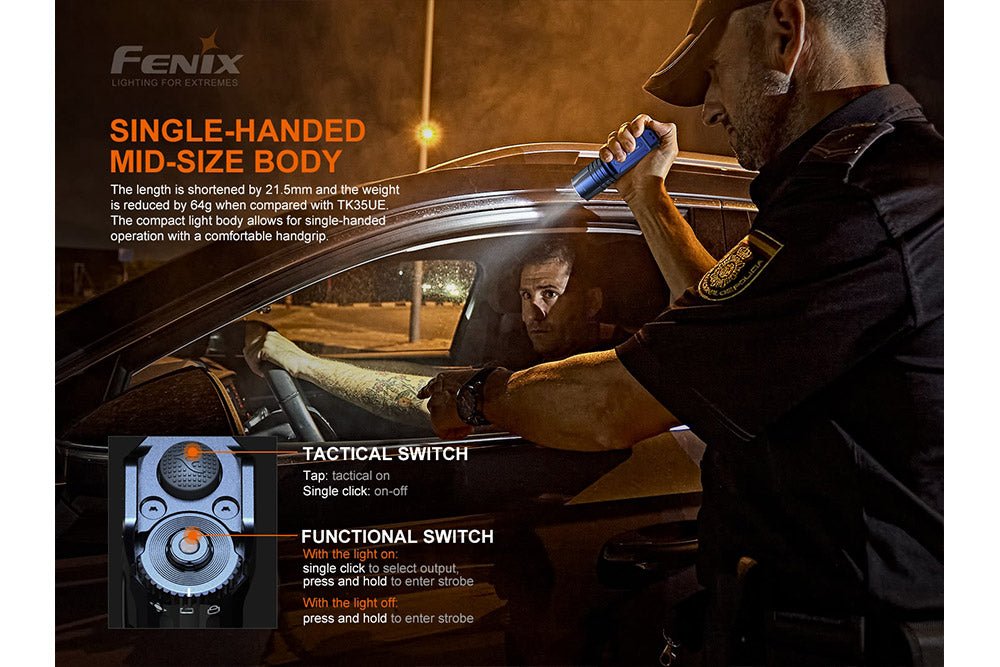 Fenix TK35UE V2.0 Flashlight - 5000 Lumens - Hazy Fly Fishing